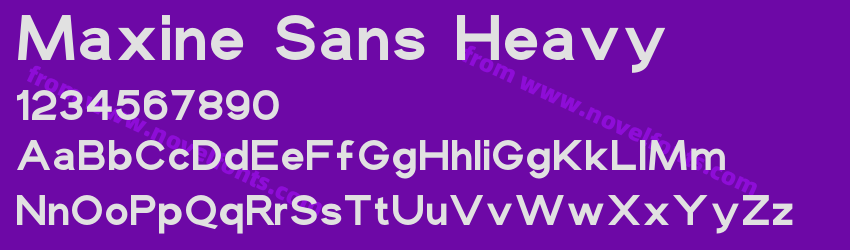 Maxine Sans HeavyPreview Maxine Sans HeavyPreview