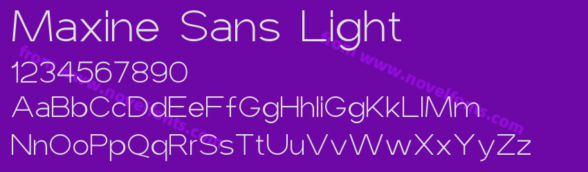 Maxine Sans LightPreview Maxine Sans LightPreview
