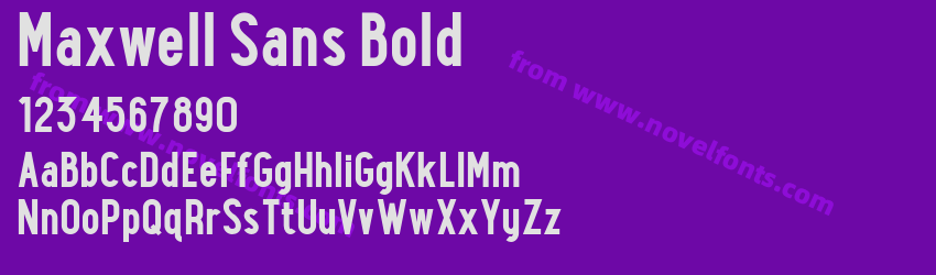Maxwell Sans BoldPreview Maxwell Sans BoldPreview