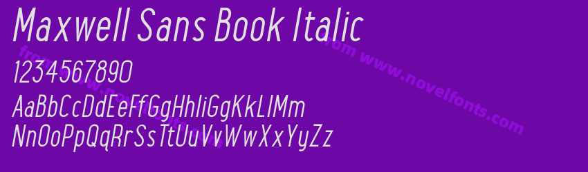 Maxwell Sans Book ItalicPreview Maxwell Sans Book ItalicPreview