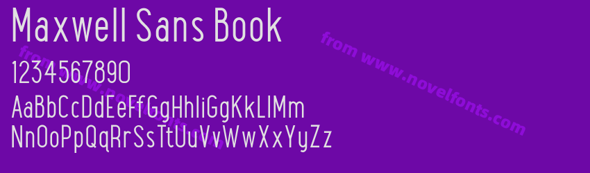 Maxwell Sans BookPreview Maxwell Sans BookPreview
