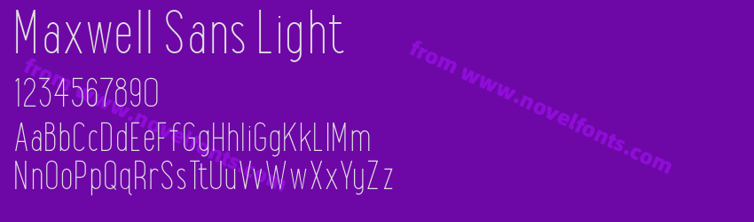 Maxwell Sans LightPreview Maxwell Sans LightPreview