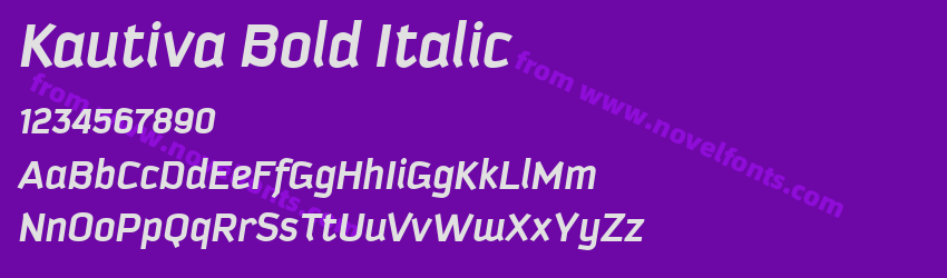 Kautiva Bold ItalicPreview