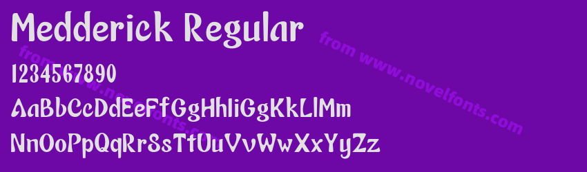 Medderick RegularPreview Medderick RegularPreview