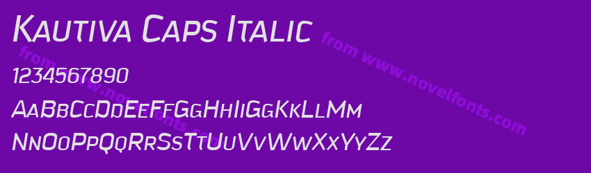 Kautiva Caps ItalicPreview