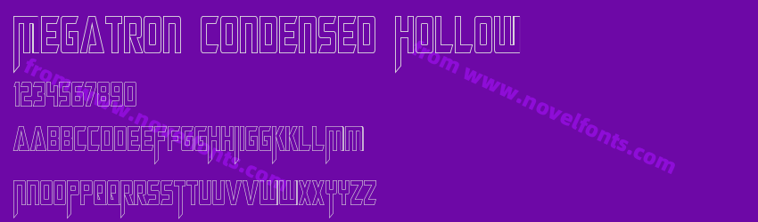 Megatron Condensed HollowPreview Megatron Condensed HollowPreview