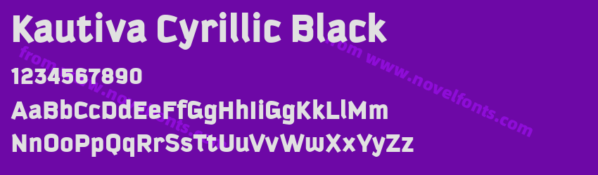 Kautiva Cyrillic BlackPreview