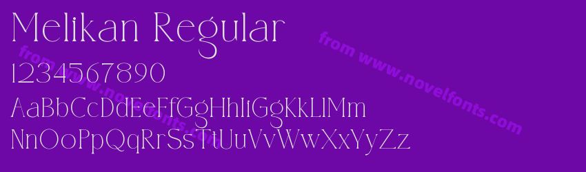 Melikan RegularPreview Melikan RegularPreview