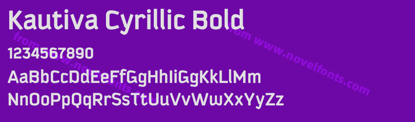 Kautiva Cyrillic BoldPreview