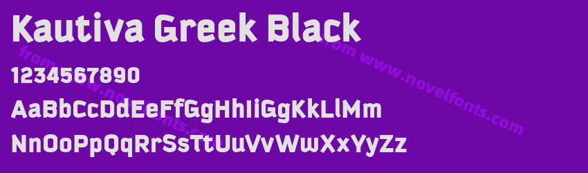 Kautiva Greek BlackPreview