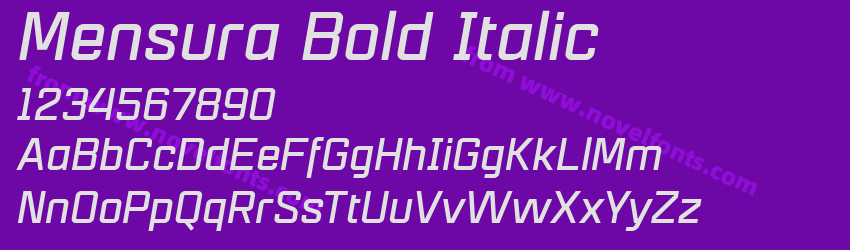 Mensura Bold ItalicPreview Mensura Bold ItalicPreview