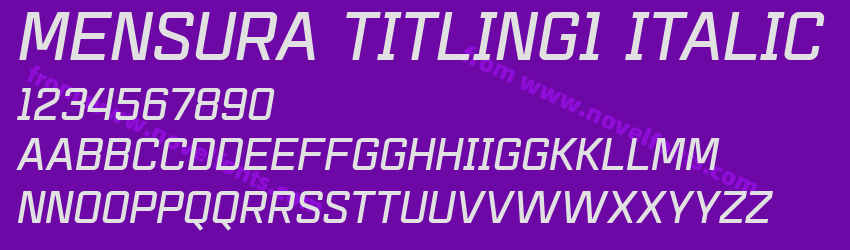 Mensura Titling1 ItalicPreview Mensura Titling1 ItalicPreview