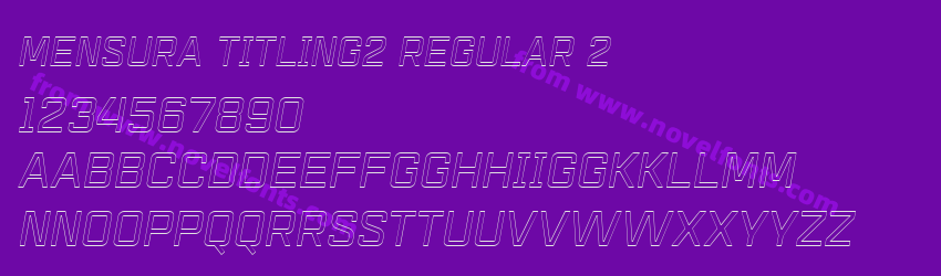 Mensura Titling2 Regular 2Preview Mensura Titling2 Regular 2Preview