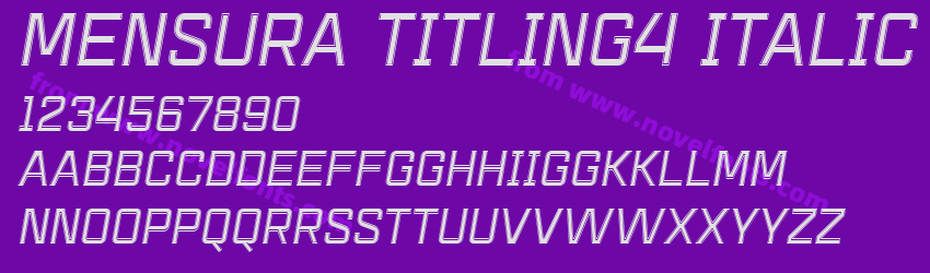 Mensura Titling4 ItalicPreview Mensura Titling4 ItalicPreview