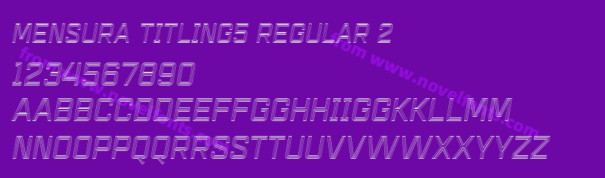 Mensura Titling5 Regular 2Preview Mensura Titling5 Regular 2Preview