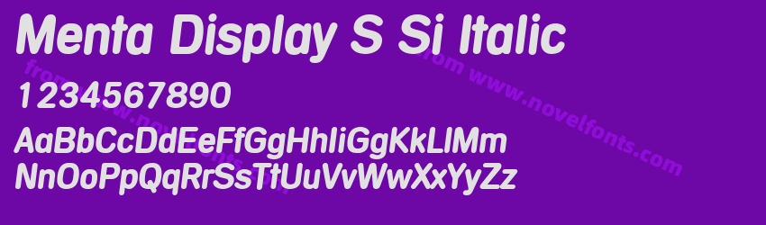Menta Display S Si ItalicPreview Menta Display S Si ItalicPreview