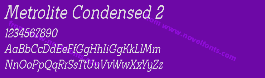 Metrolite Condensed 2Preview Metrolite Condensed 2Preview