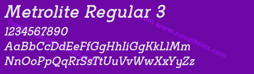 Metrolite Regular 3Preview Metrolite Regular 3Preview