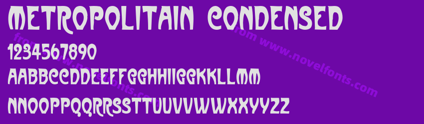 Metropolitain CondensedPreview Metropolitain CondensedPreview
