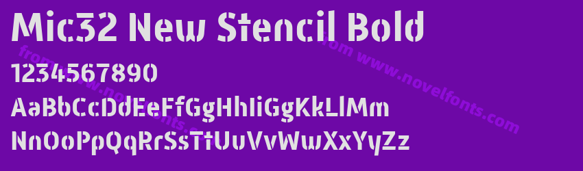 Mic32 New Stencil BoldPreview Mic32 New Stencil BoldPreview