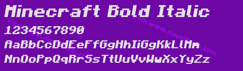 Minecraft Bold ItalicPreview Minecraft Bold ItalicPreview