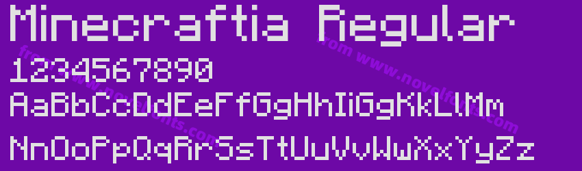 Minecraftia RegularPreview Minecraftia RegularPreview
