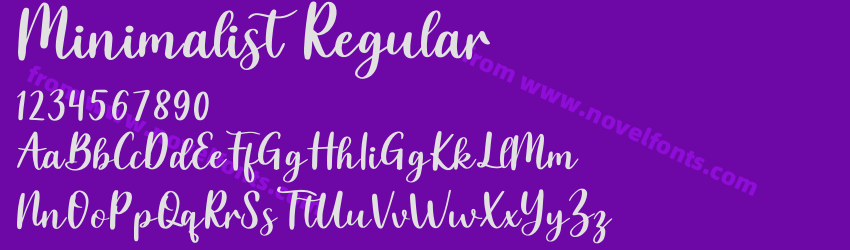 Minimalist RegularPreview Minimalist RegularPreview