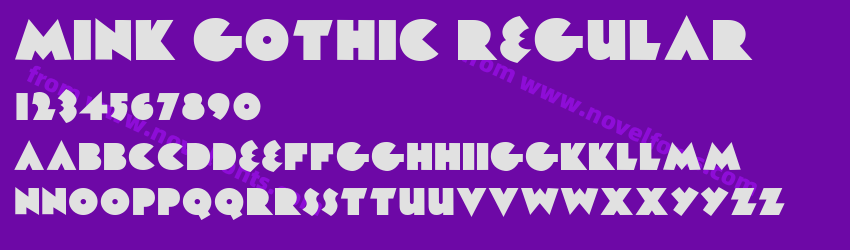 Mink Gothic RegularPreview Mink Gothic RegularPreview