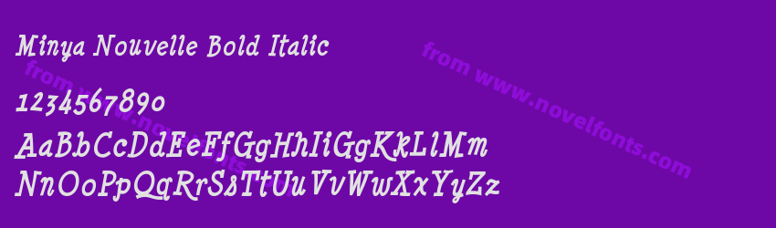 Minya Nouvelle Bold ItalicPreview Minya Nouvelle Bold ItalicPreview