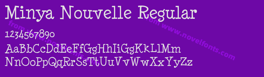 Minya Nouvelle RegularPreview Minya Nouvelle RegularPreview