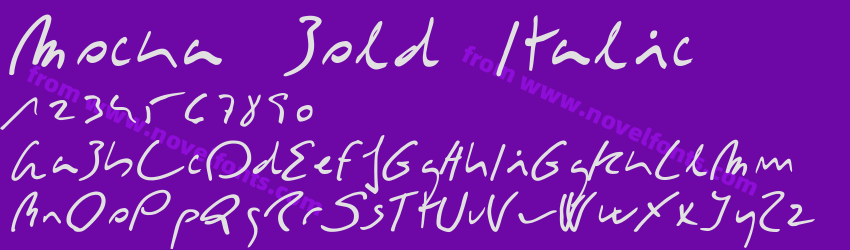 Mocka Bold ItalicPreview Mocka Bold ItalicPreview