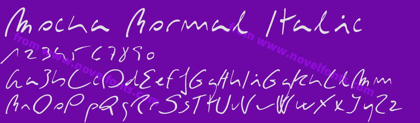 Mocka Normal ItalicPreview Mocka Normal ItalicPreview