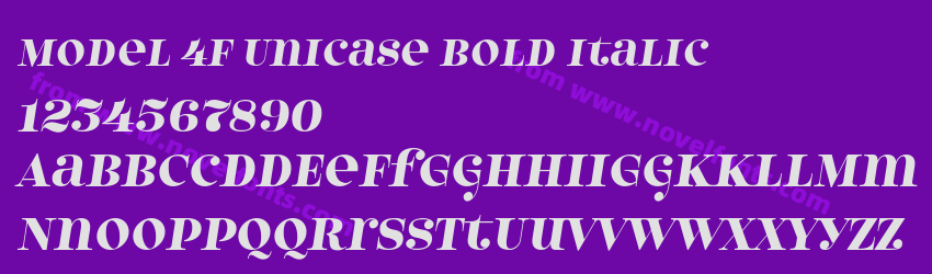 Model 4F Unicase Bold ItalicPreview Model 4F Unicase Bold ItalicPreview