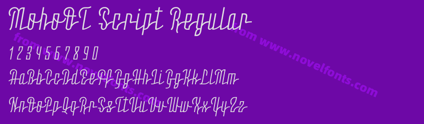 MohoOT Script RegularPreview MohoOT Script RegularPreview
