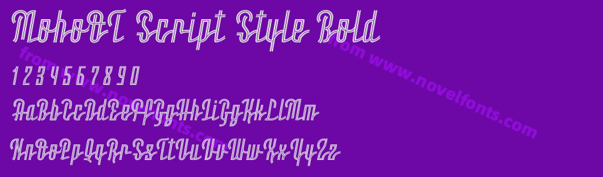 MohoOT Script Style BoldPreview MohoOT Script Style BoldPreview