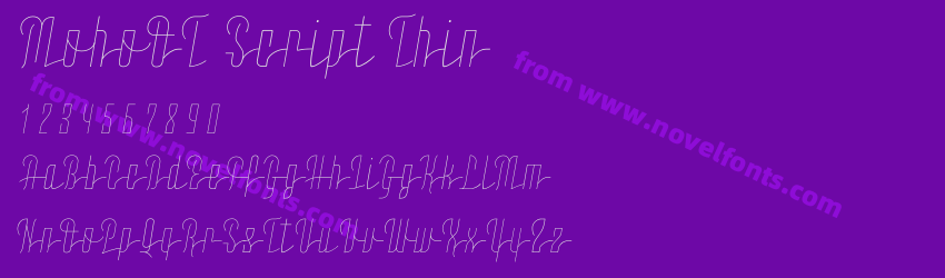 MohoOT Script ThinPreview MohoOT Script ThinPreview