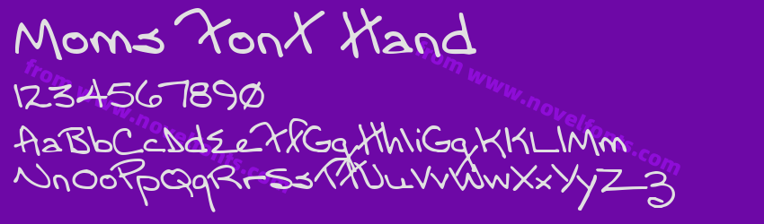 Moms Font HandPreview Moms Font HandPreview
