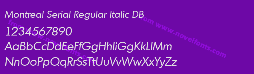 Montreal Serial Regular Italic DBPreview Montreal Serial Regular Italic DBPreview