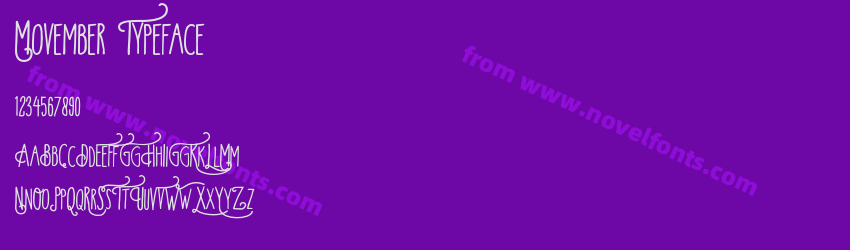 Movember TypefacePreview Movember TypefacePreview