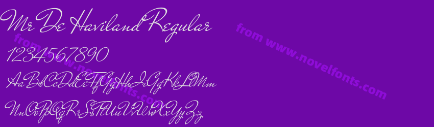 Mr De Haviland RegularPreview Mr De Haviland RegularPreview
