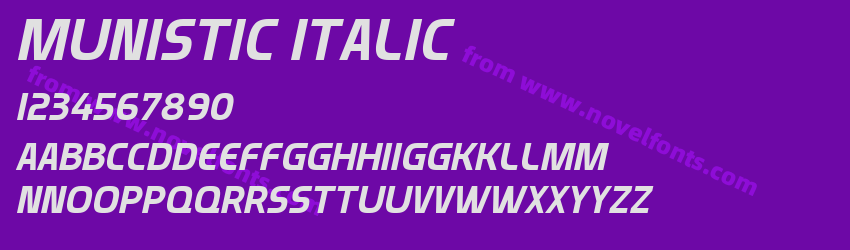 Munistic ItalicPreview Munistic ItalicPreview