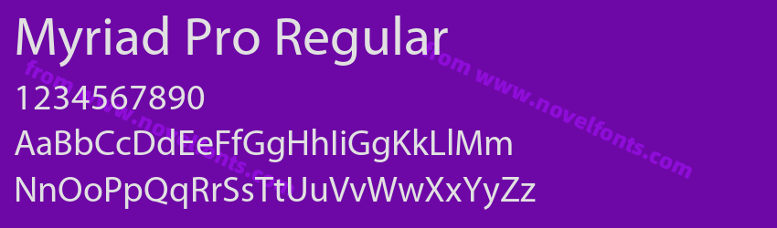 Myriad Pro RegularPreview Myriad Pro RegularPreview