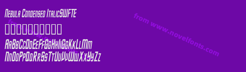 Nebula Condensed ItalicSWFTEPreview Nebula Condensed ItalicSWFTEPreview