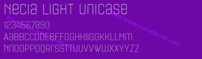 Necia Light UnicasePreview Necia Light UnicasePreview