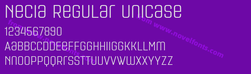 Necia Regular UnicasePreview Necia Regular UnicasePreview