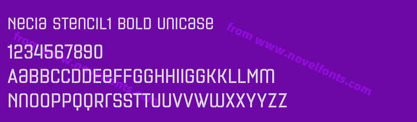 Necia Stencil1 Bold UnicasePreview Necia Stencil1 Bold UnicasePreview