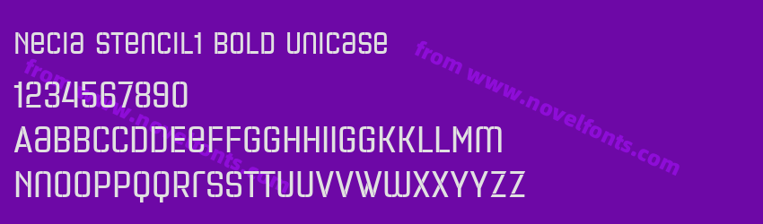Necia Stencil1 Bold UnicasePreview Necia Stencil1 Bold UnicasePreview