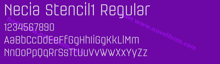 Necia Stencil1 RegularPreview Necia Stencil1 RegularPreview