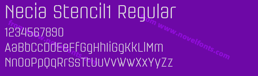 Necia Stencil1 RegularPreview Necia Stencil1 RegularPreview