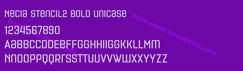 Necia Stencil2 Bold UnicasePreview Necia Stencil2 Bold UnicasePreview